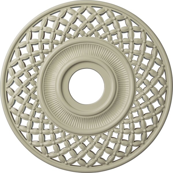 Ekena Millwork Robin Ceiling Medallion (Fits Canopies up to 6 1/4"), 22 1/4"OD x 4 3/4"ID x 1 1/4"P, Clear Yellow CM22RBCYF - main